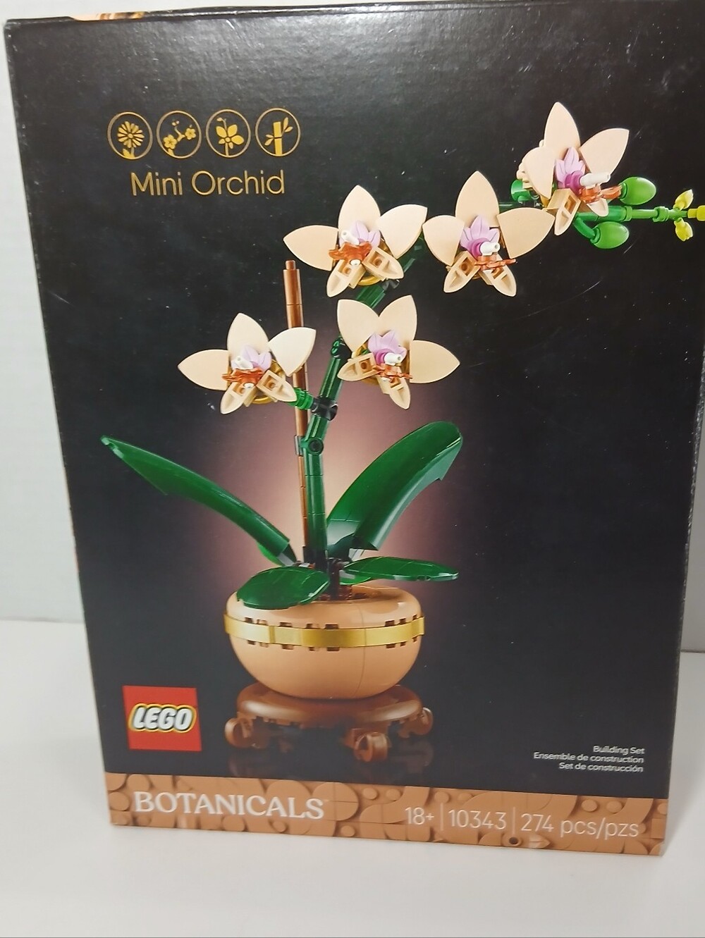 LEGO Botanicals Mini Orchid 10343 Building Set 274 Pieces 2025 Sealed New